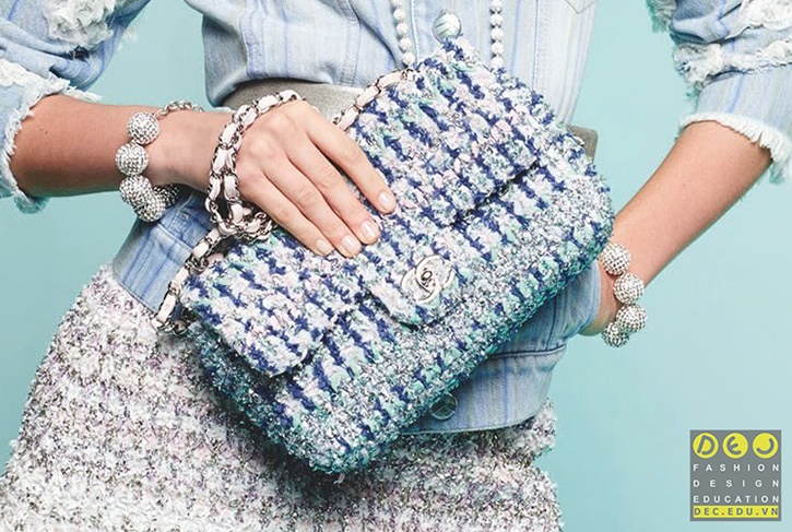 Túi xách bằng vải tweed
