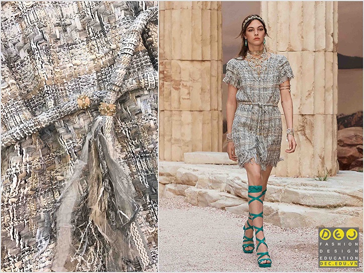Thiết kế vải tweed của nhà Chanel 2018