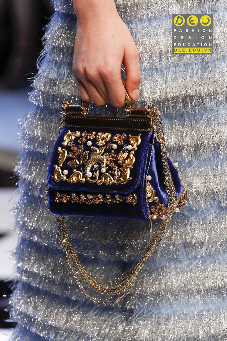 Vải nhung trong BST Dolce & Gabbana Fall 2016 Thời trang cao cấp vải nhung