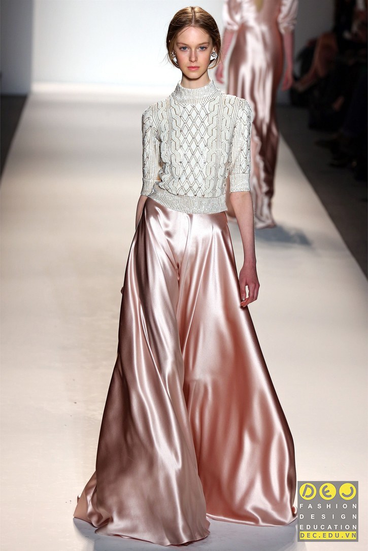 Vải charmeuse trong BST Jenny Packham Fall 2013 Vải charmeuse trong các BST thời trang