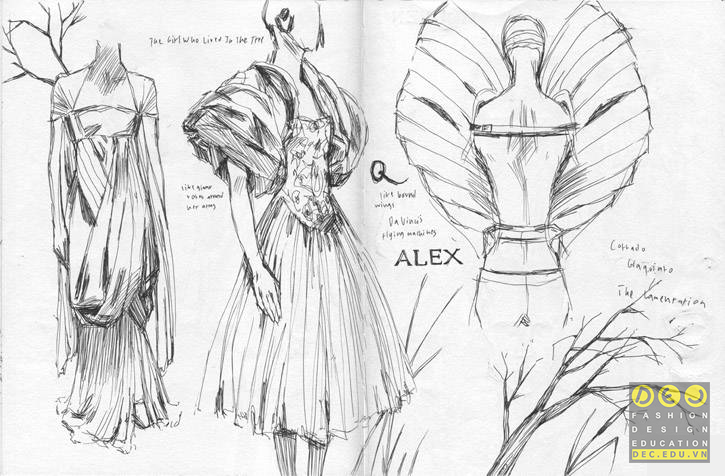 Bản phác thảo ý tưởng của NTK Alexander MCQueen