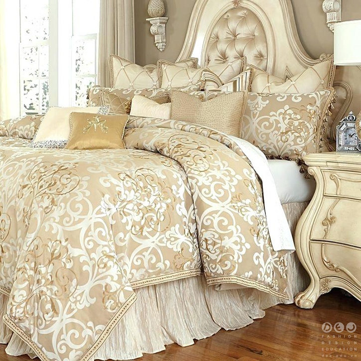 Chăn, ga, gối đệm bằng vải lụa vô cùng êm ái, đem đến cho ngôi nhà vẻ sang trọng, lịch sự, trang nhã và ấn tượng