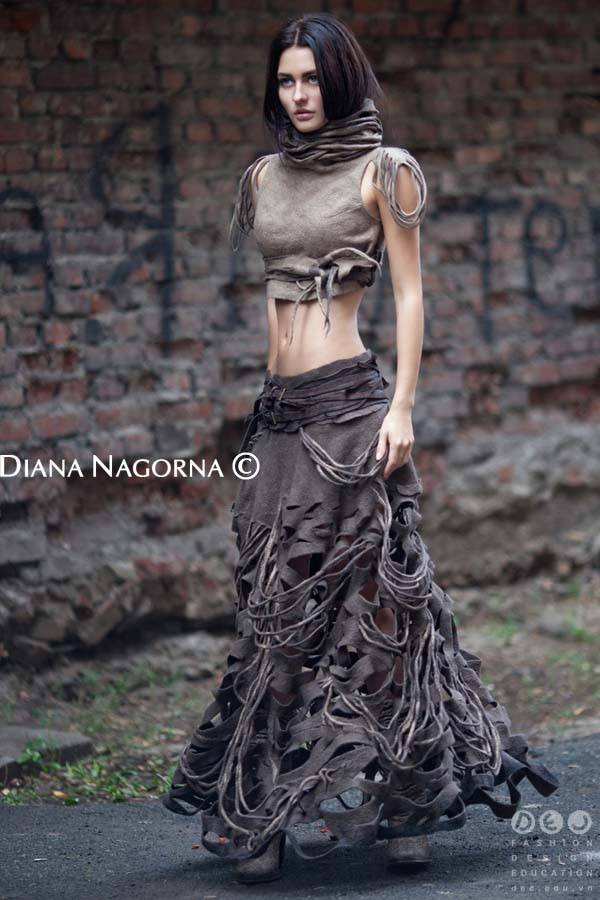 Những thiết kế độc đáo bằng vải nỉ của nhà mốt Diana Nagorna 2