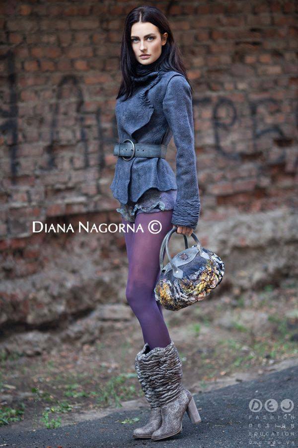 Những thiết kế độc đáo bằng vải nỉ của nhà mốt Diana Nagorna 3