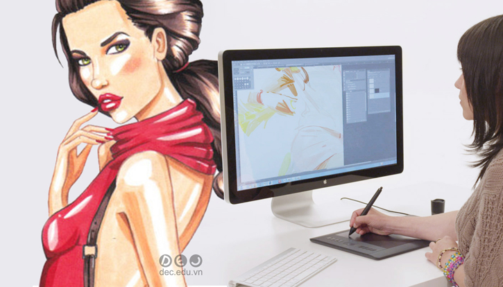 Adobe kết hợp với bút vẽ điện tử