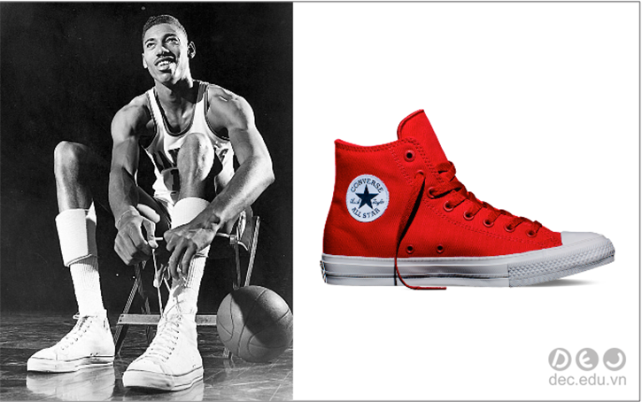 Converse All Star ban đầu chỉ được chỉ định dùng cho các cuộc thi đấu bóng rổ quốc tế của Mỹ