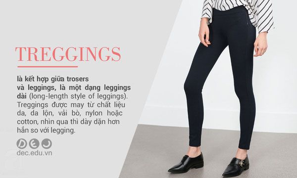  Từ điển thuật ngữ thời trang treggings