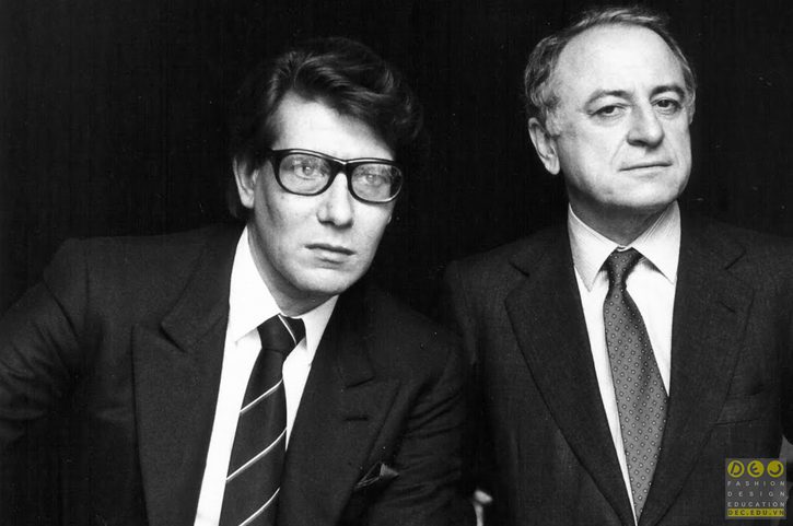 Yves Saint Lauret và bạn tình Pierre Berge