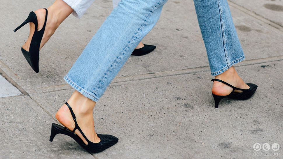 Giày Kitten heels bước đi tinh tế