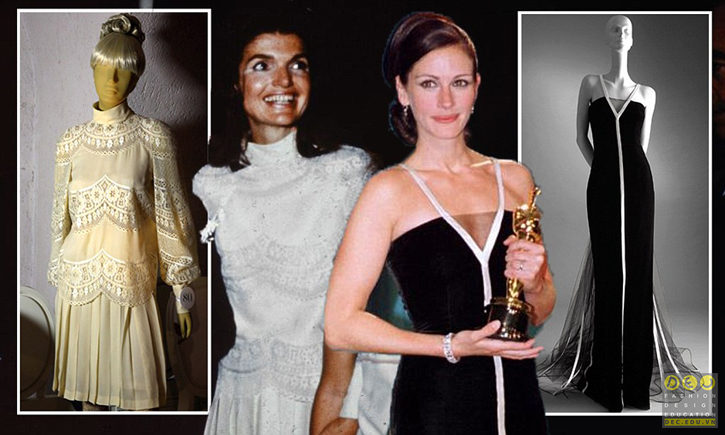 Julia Roberts trong lễ trao giỏi Oscar với trang phục đầm đen của Valentino