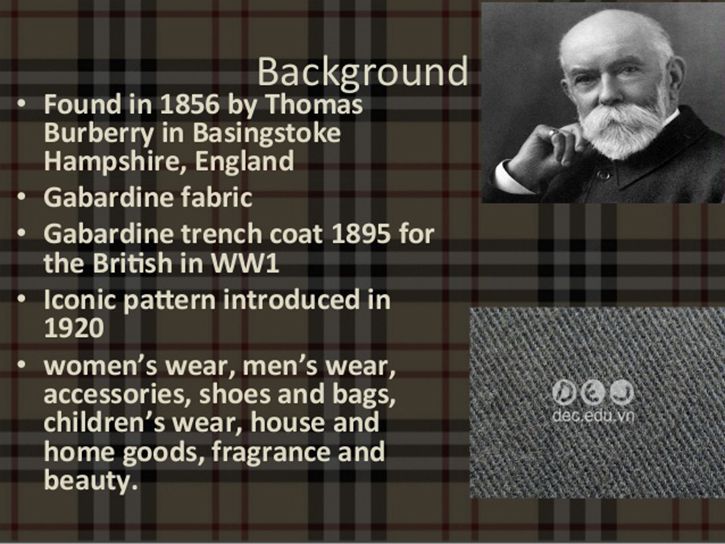 Lịch sử thành lập và quá trình phát triển của thương hiệu Burberry