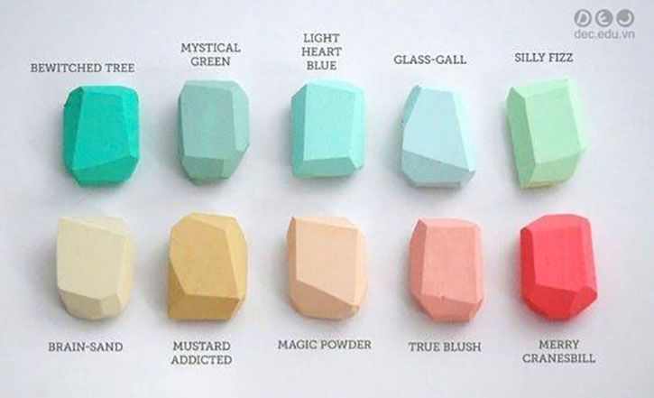 Tông màu Pastel được chia làm 2 nhóm màu