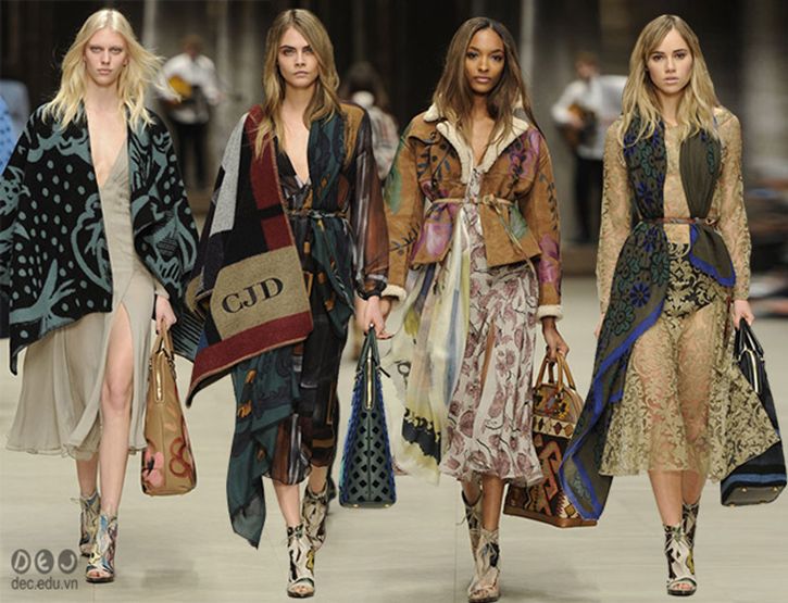 Phong cách thiết kế từ thương hiệu thời trang Burberry 