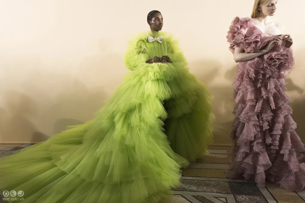 BST thời trang Giambattista Xuân 2018 Couture