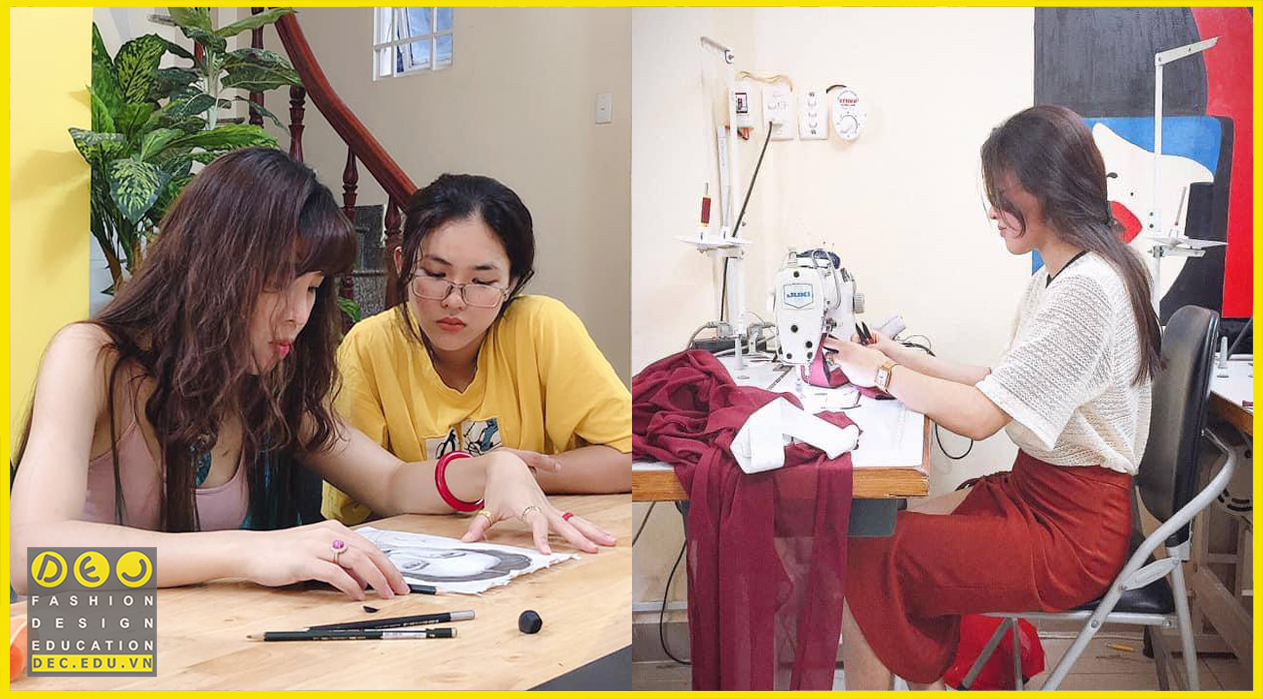 Học vẽ và may