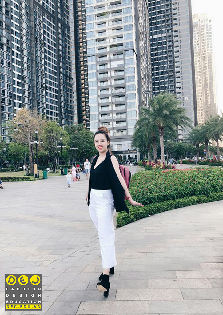 Sản phẩm phần quần áo của vi trong khoá học cắt may