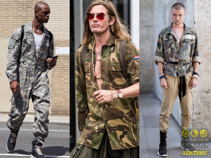 Hoạ tiết rằn ri (camo) dường như sinh ra là danh cho duy nhất phong cách Mitary
