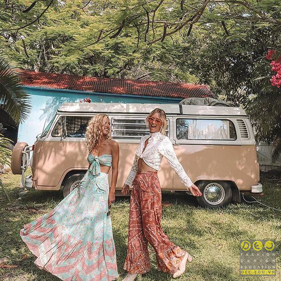 Chất liệu mềm mại là điểm nhấn của phong cách thời trang hippie