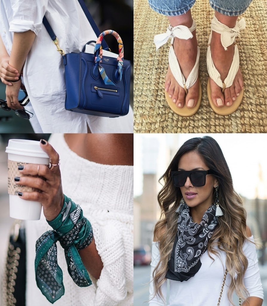 Cách phối khăn bandana cùng trang phục thường ngày Khăn Bandana