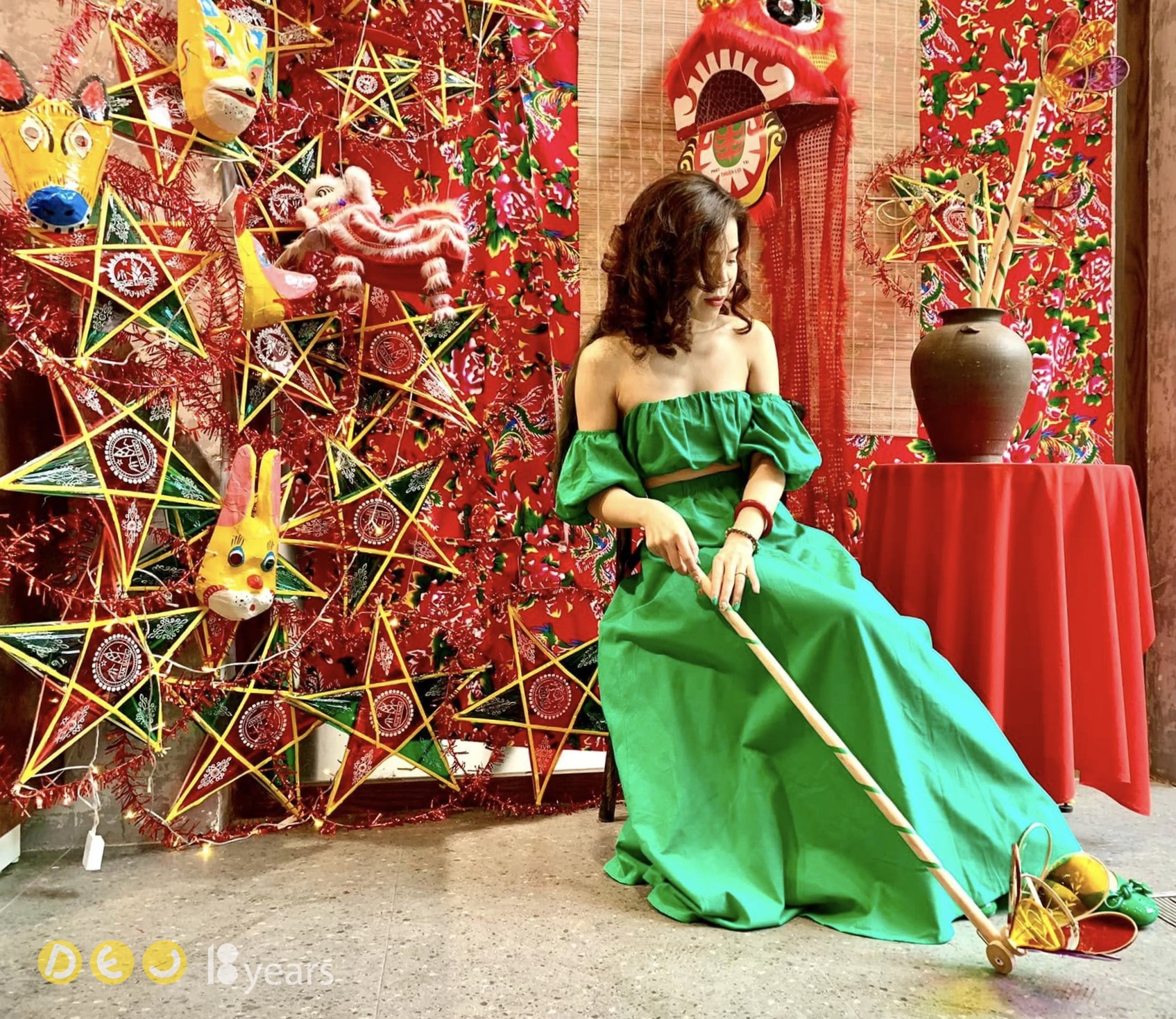 Cô giáo tham dự cùng học viên