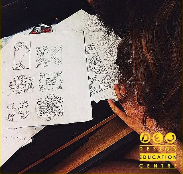 Bài cách điệu trang trí của Nguyên Khóa học Trang trí trang phục tại DEC